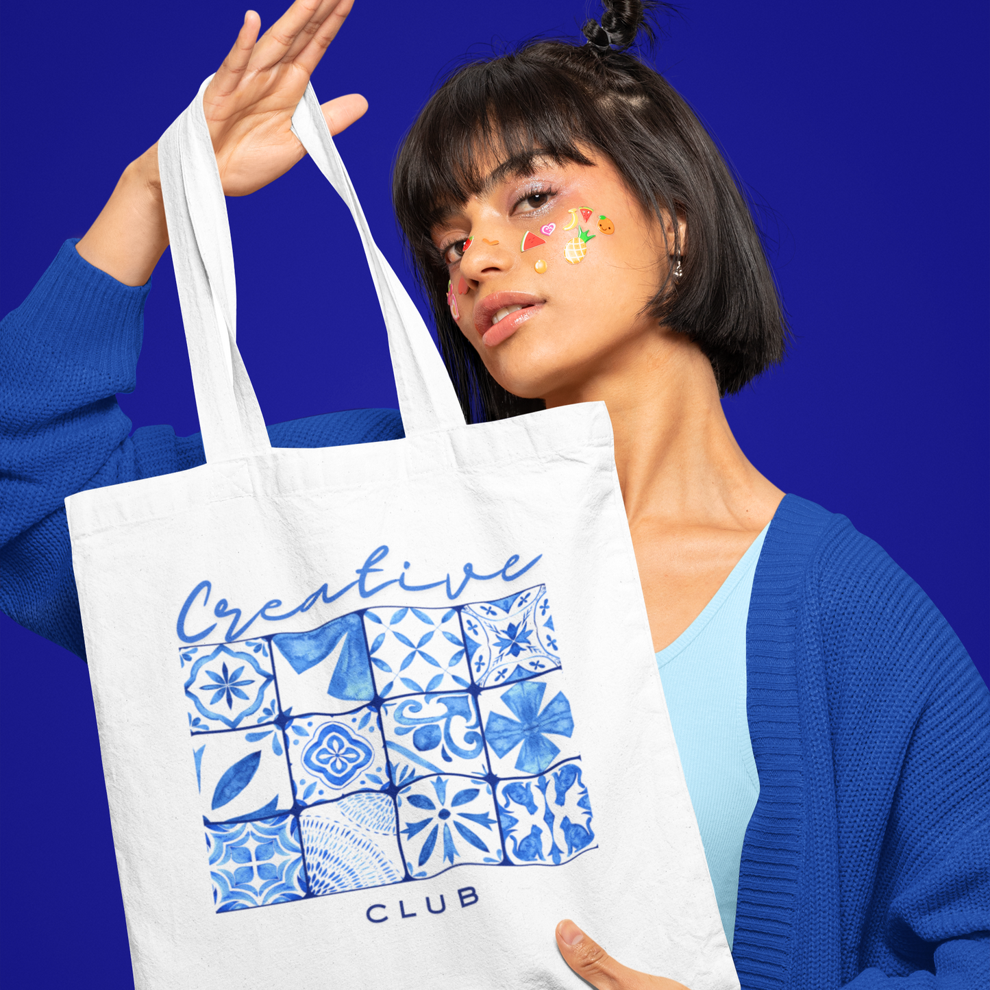 Azure Heaven 100% tote bag 200gsm