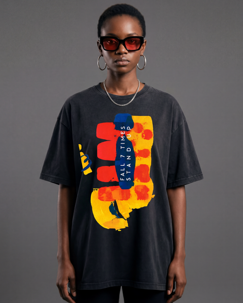 FALL 7 TIMES – ACID WASH T-SHIRT